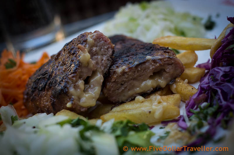 Bombice, Burger stuffed with cheese: Prizren, Kosovo