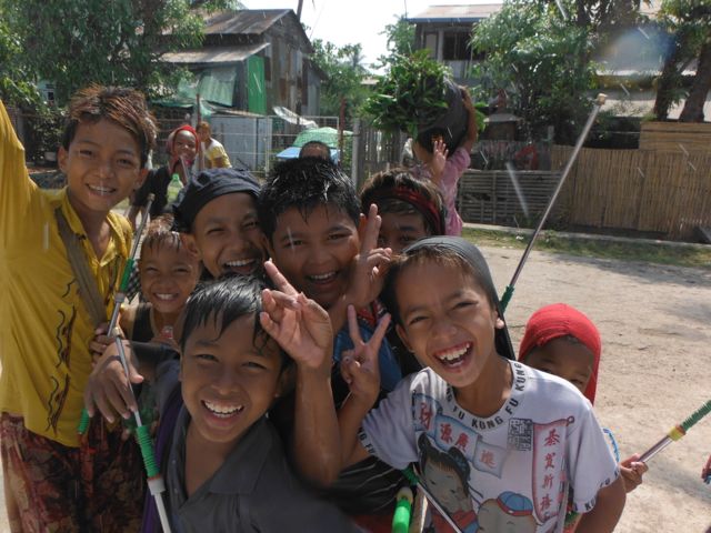 Thingyan kids Yangon