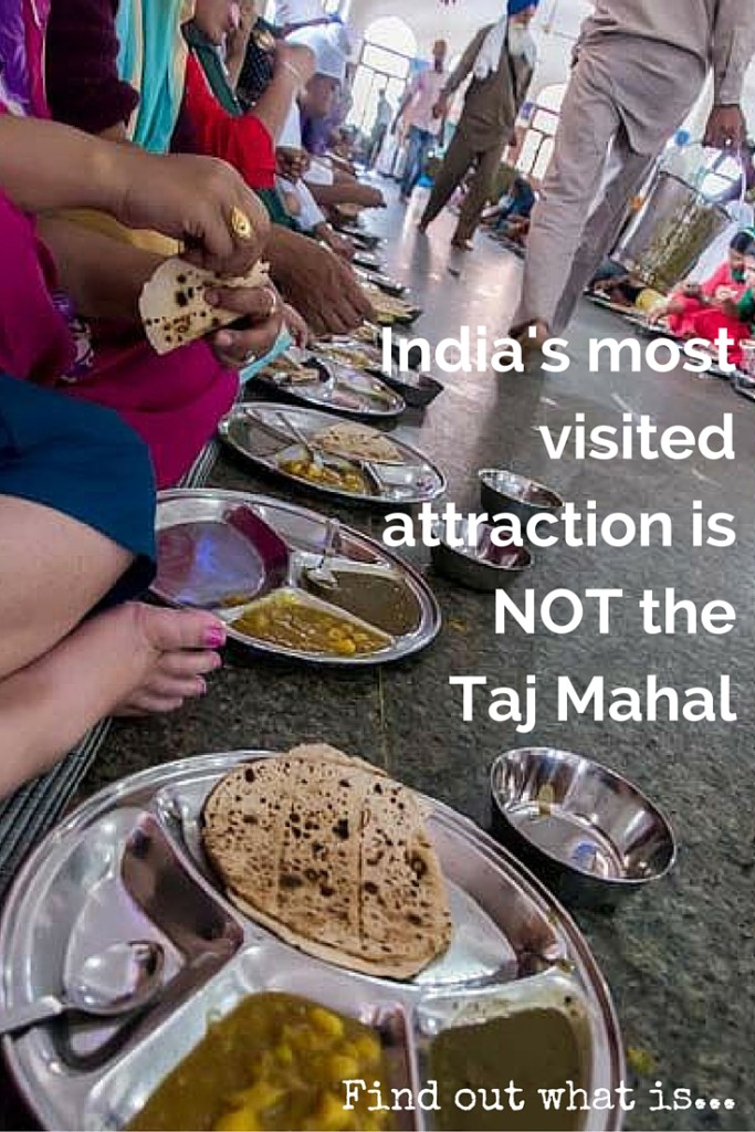 055 India's most visited attraction is NOT the Taj Mahal (podcast_ In this episode... We are in Amritsar, North West India, close to the Pakistan border. We visit one of the largest free kitchens in the world! That serves over 100,000 people on a typical day. And we see Indian soldiers contort their legs to unusual proportions at the Pakistan-India lowering of the flags border ceremony. Also, we eat some of the tastiest bread that exists on this planet!